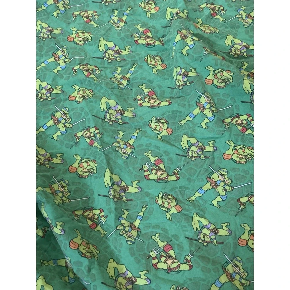 Vintage 1990 Teenage Mutant Ninja Turtles Fitted  Nap Mat Twin ? Sheet Cover